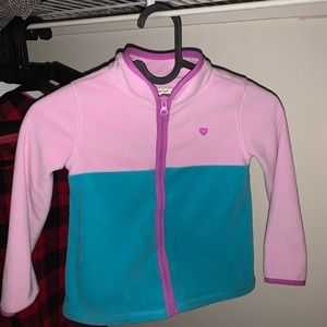 Toddler fleece zip up jacket
